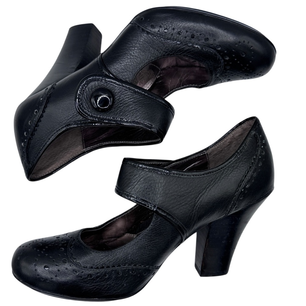 Sofft Elegant Black Leather Mary Jane Dress Shoes - Size 7 - Picture 6 of 11